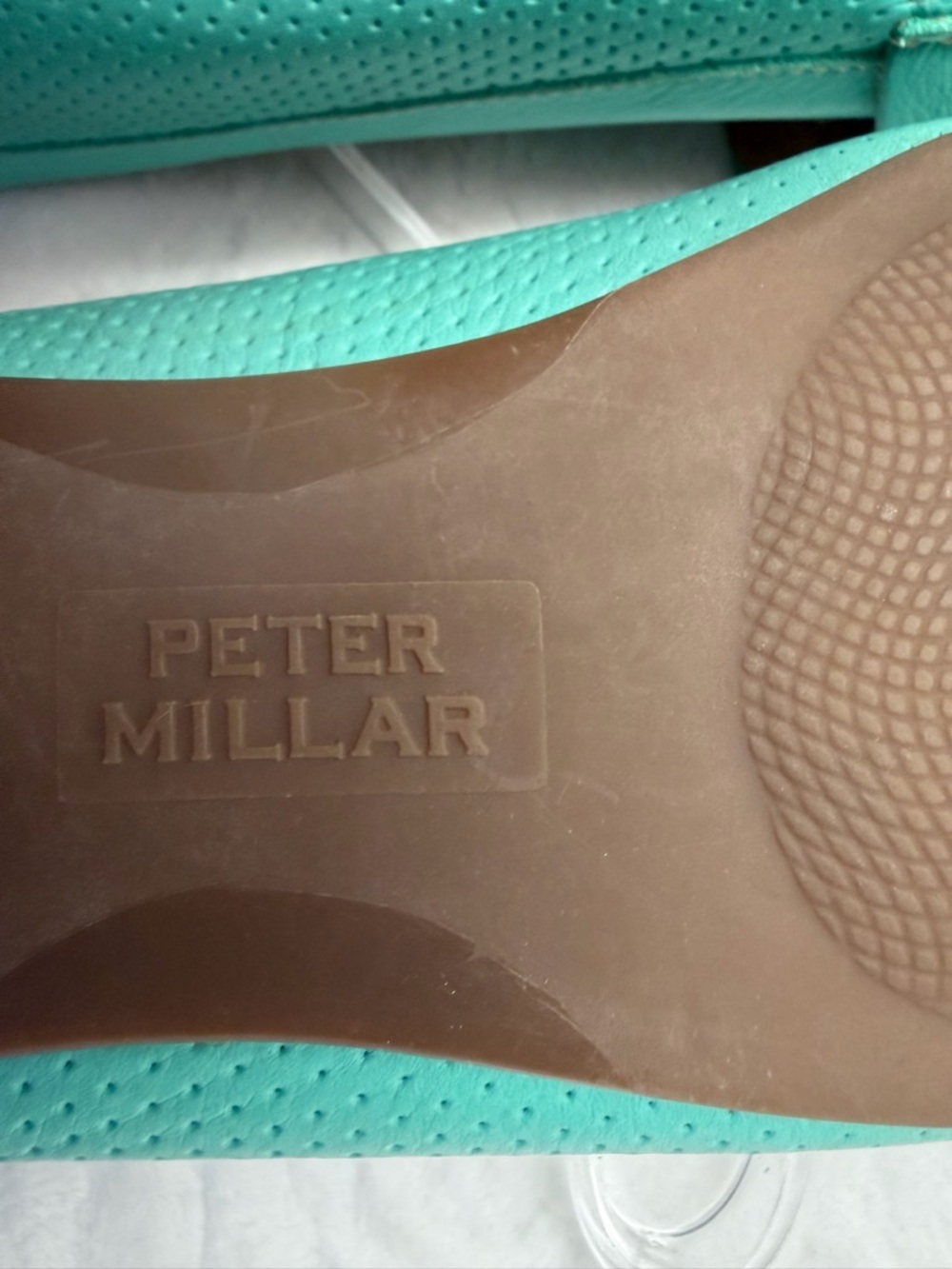 Peter Millar Perforated Leather Driving Loafers 8 Preppy Resort Travel Comfort - Picture 8 of 11